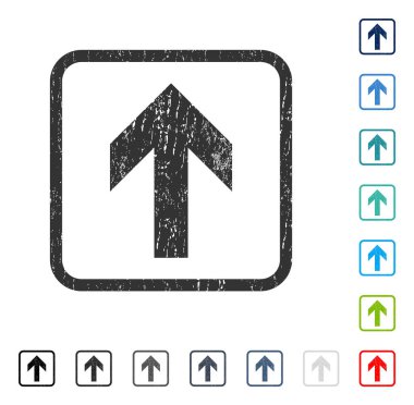 Simge kauçuk filigran yukarı ok