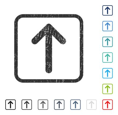 Simge kauçuk filigran yukarı ok