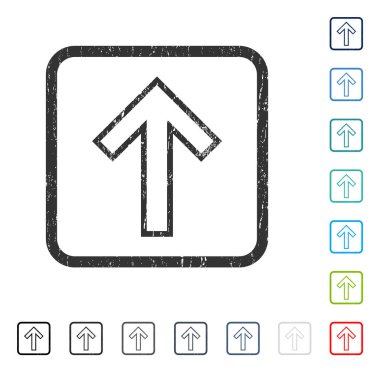 Simge kauçuk filigran yukarı ok