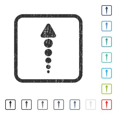 Simge kauçuk filigran yukarı ok