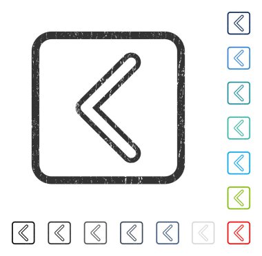 Ok ucu sol simgesi kauçuk filigran