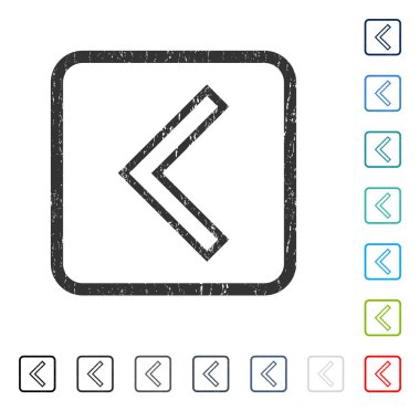 Ok ucu sol simgesi kauçuk filigran
