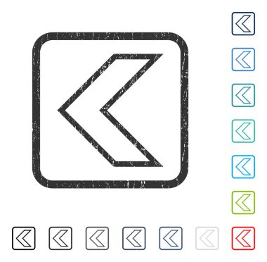 Ok ucu sol simgesi kauçuk filigran