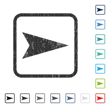 Ok ucu sağ simge kauçuk filigran