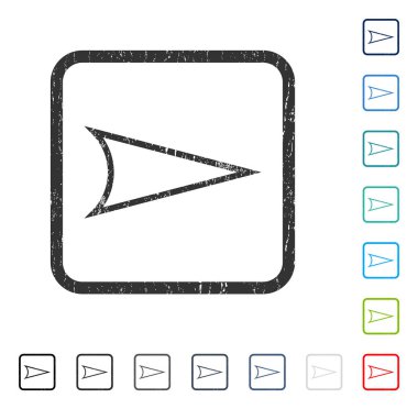 Ok ucu sağ simge kauçuk filigran