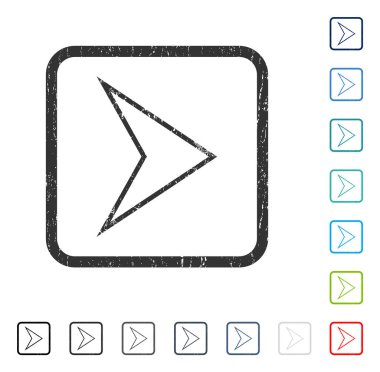 Ok ucu sağ simge kauçuk filigran