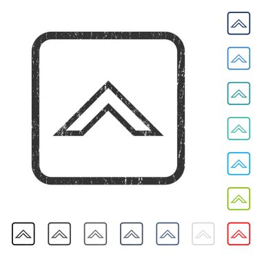 Simge kauçuk filigran yukarı ok ucu