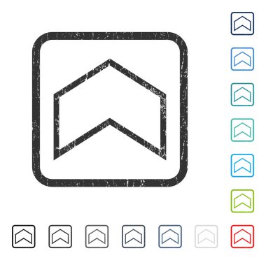 Simge kauçuk filigran yukarı ok ucu