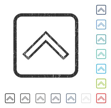 Simge kauçuk filigran yukarı ok ucu