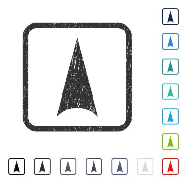 Simge kauçuk filigran yukarı ok ucu