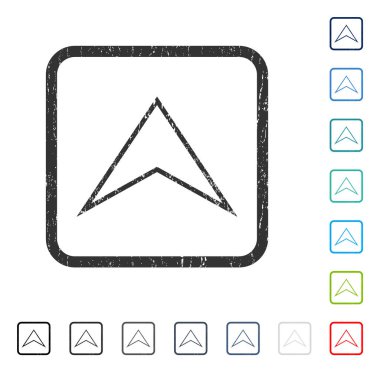 Simge kauçuk filigran yukarı ok ucu