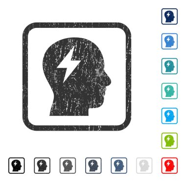 Beyin fırtınası simgesi kauçuk filigran