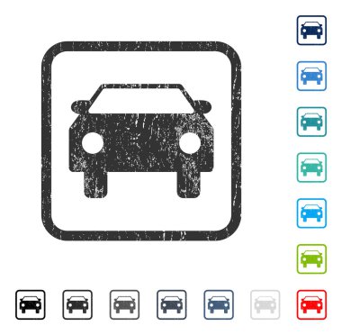 Araba simgesi kauçuk filigran