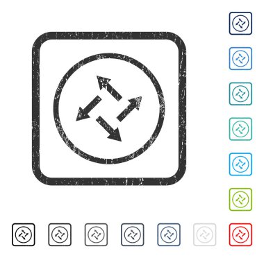 Santrifüj okları simge kauçuk filigran