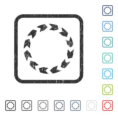 Dolaşım simgesi kauçuk filigran