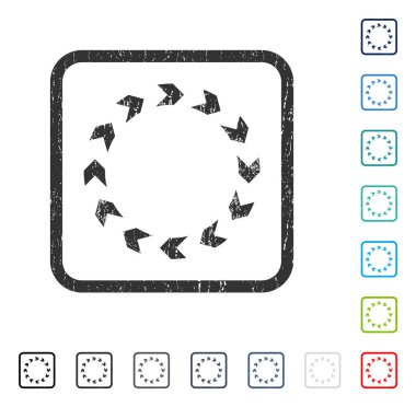 Dolaşım simgesi kauçuk filigran