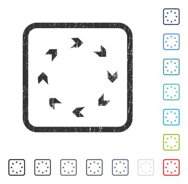 Dolaşım simgesi kauçuk filigran