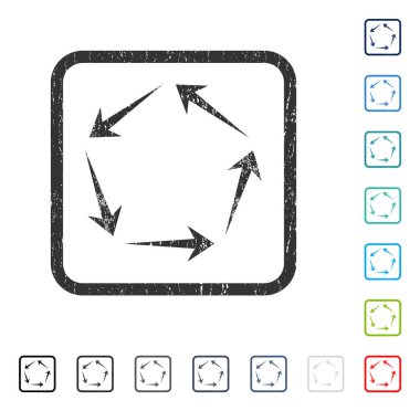 Dolaşım simgesi kauçuk filigran