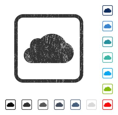 Bulut simgesi kauçuk filigran