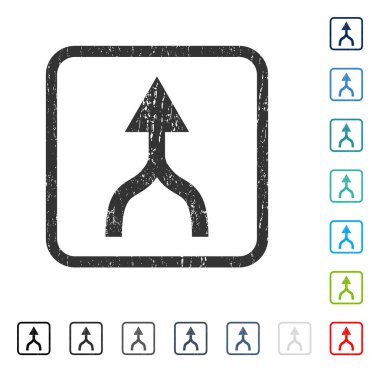 Simge kauçuk filigran yukarı ok birleştirmek