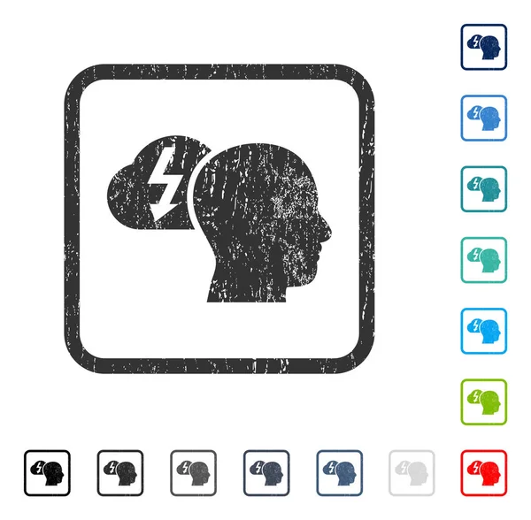 Beyin fırtınası simgesi kauçuk filigran