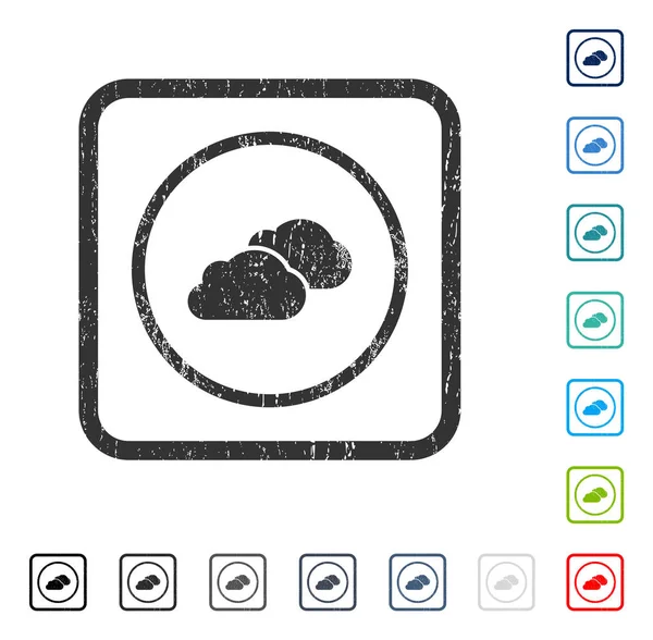 Bulutlar simgesi kauçuk filigran