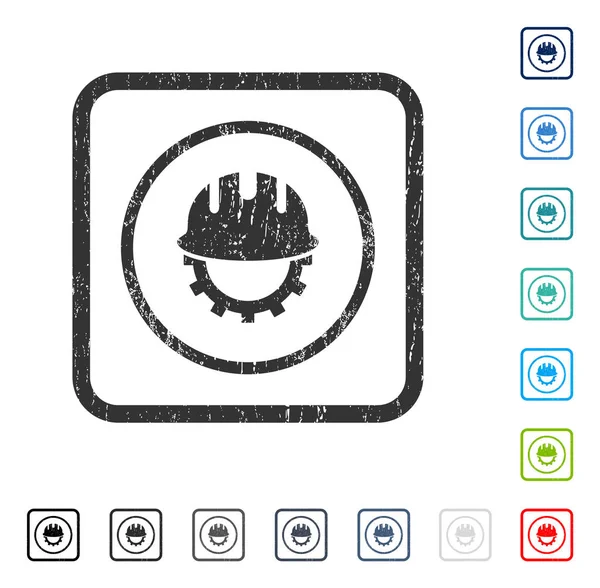 Geliştirme işçisi simgesi kauçuk filigran