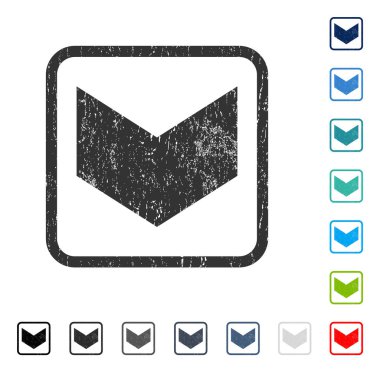 Simge kauçuk filigran aşağı yön