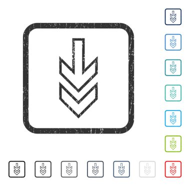 Simge kauçuk filigran aşağı yön