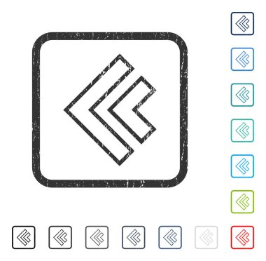 Yön sol simgesi kauçuk filigran