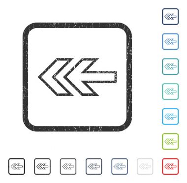 Yön sol simgesi kauçuk filigran