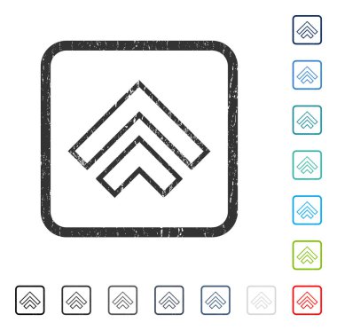 Yön yukarı simgesi kauçuk filigran