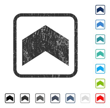 Yön yukarı simgesi kauçuk filigran