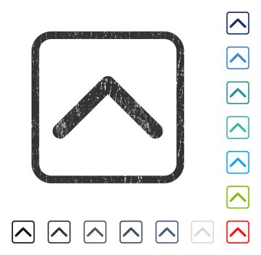 Yön yukarı simgesi kauçuk filigran