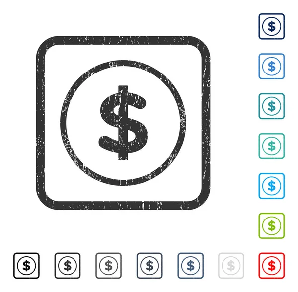 Dollar-Symbol Gummiwasserzeichen — Stockvektor