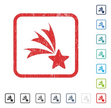 Kayan yıldızı simge kauçuk filigran