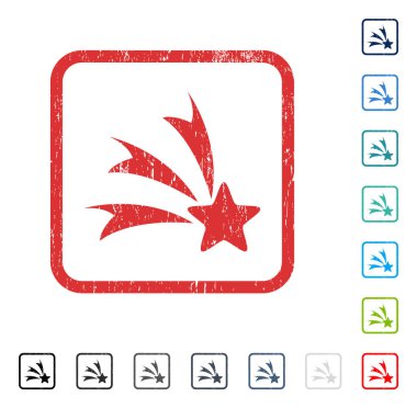 Kayan yıldızı simge kauçuk filigran