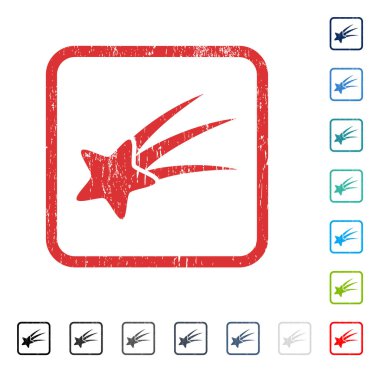 Kayan yıldızı simge kauçuk filigran