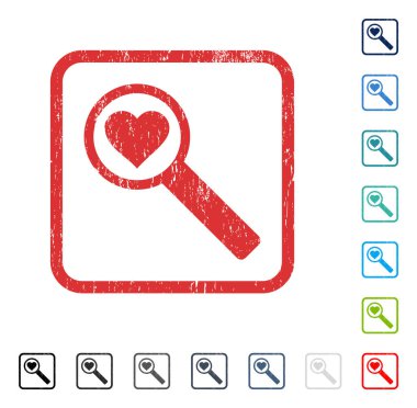 Aşk simgesi kauçuk filigran bulmak