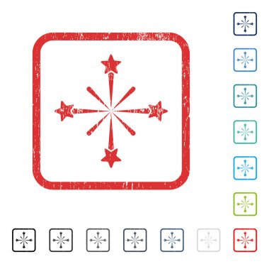 Fireworks simgesini kauçuk filigran