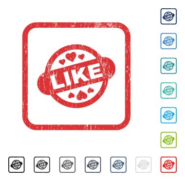 Damga mühür simgesi kauçuk filigran gibi