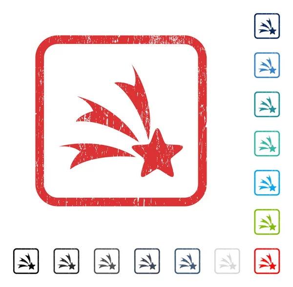 Kayan yıldızı simge kauçuk filigran