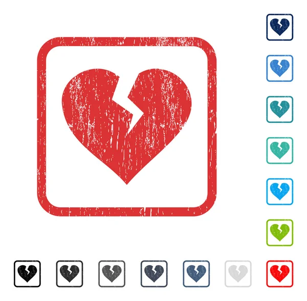 Kalp Break simgesi kauçuk filigran