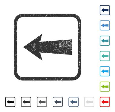 Ok sol simgesi kauçuk filigran