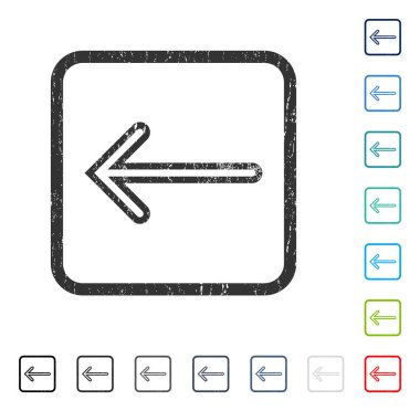 Ok sol simgesi kauçuk filigran