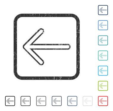 Ok sol simgesi kauçuk filigran