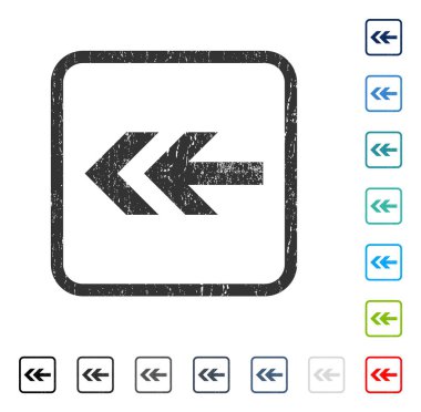 Ok sol simgesi kauçuk filigran