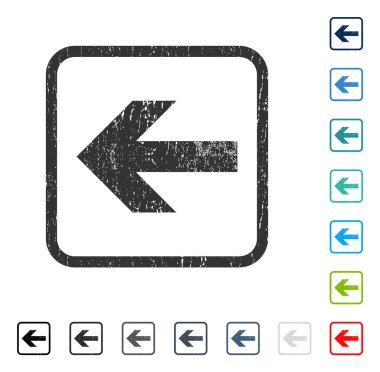 Ok sol simgesi kauçuk filigran