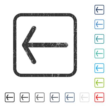 Ok sol simgesi kauçuk filigran