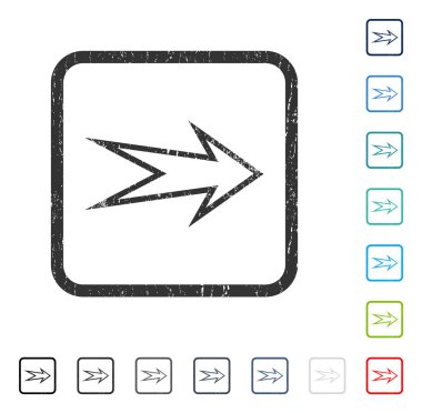 Ok sağ simge kauçuk filigran